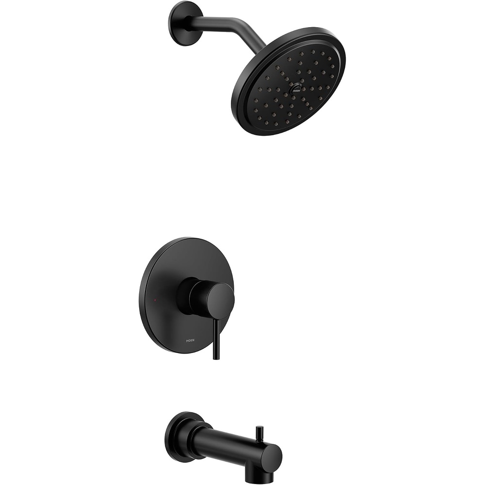 image:imageMoen UT3293EPBL Align MCORE 3Series 1Handle EcoPerformance Tub and Shower Trim Kit Valve Required Matte Black