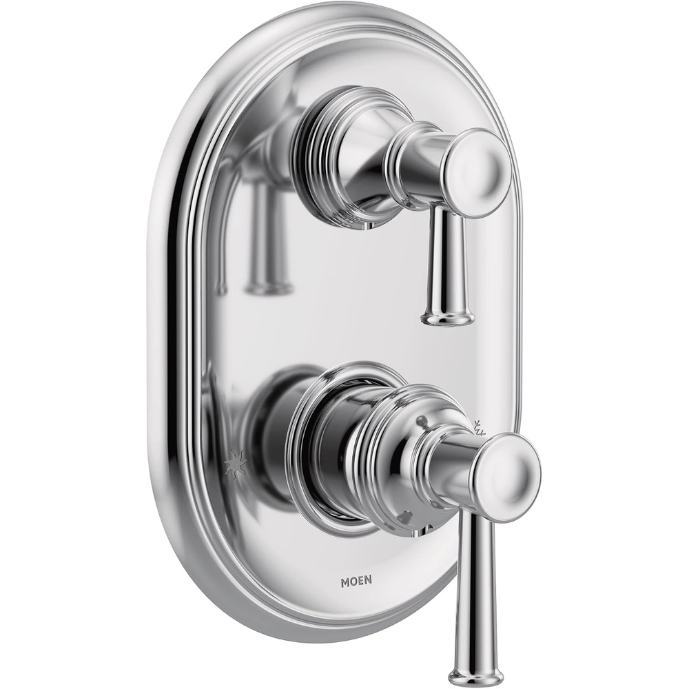 image:imageMoen UT3322ORB Belfield MCORE 3Series 2Handle Shower Trim with Integrated Transfer Valve Valve Required Oil Rubbed Bronze MCORE trim with transfer multifunction control valve required oil rubbed bronze finish shower system trimChrome