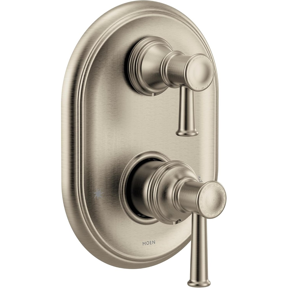 image:imageMoen UT3322ORB Belfield MCORE 3Series 2Handle Shower Trim with Integrated Transfer Valve Valve Required Oil Rubbed Bronze MCORE trim with transfer multifunction control valve required oil rubbed bronze finish shower system trimBrushed Nickel