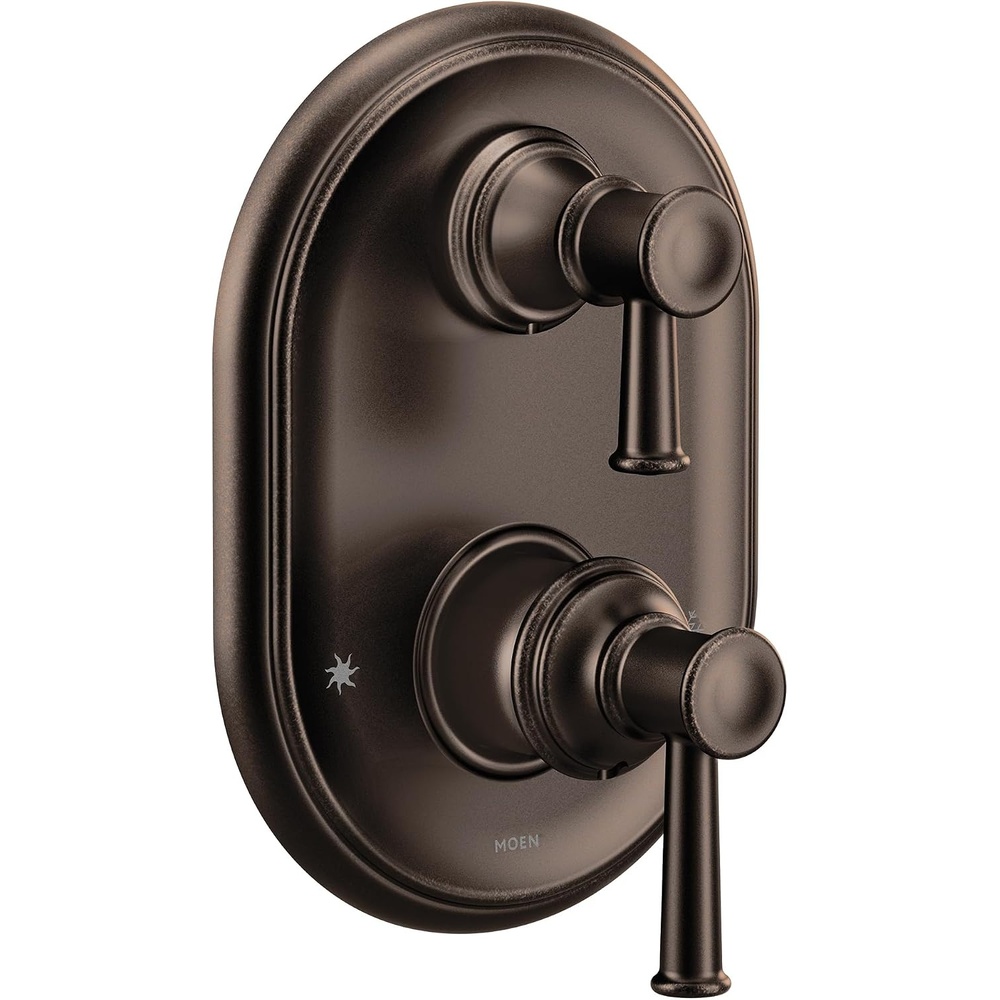 image:imageMoen UT3322ORB Belfield MCORE 3Series 2Handle Shower Trim with Integrated Transfer Valve Valve Required Oil Rubbed Bronze MCORE trim with transfer multifunction control valve required oil rubbed bronze finish shower system trimOil Rubbed Bronze