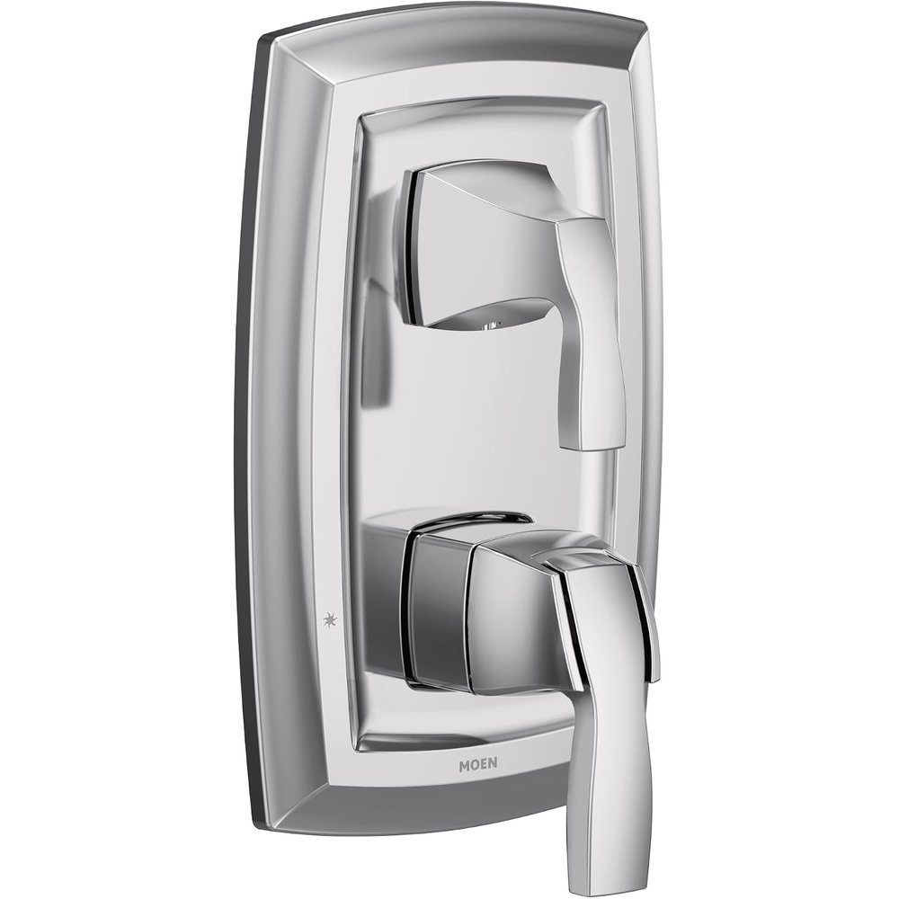 image:imageMoen UT3611 Voss MCORE 3Series 2Handle Shower Trim with Integrated Transfer Valve Valve Required ChromeChrome