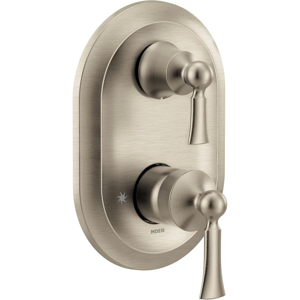 image:imageMoen UT5500 Wynford MCORE 3Series 2Handle Shower Trim with Integrated Transfer Valve Valve Required ChromeBrushed Nickel