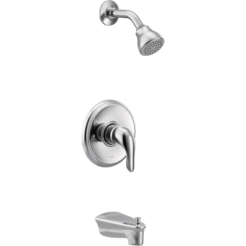 image:imageMoen UTL172 Legend MCORE 3Series 1Handle Tub and Shower Trim Kit Valve Required ChromeChrome