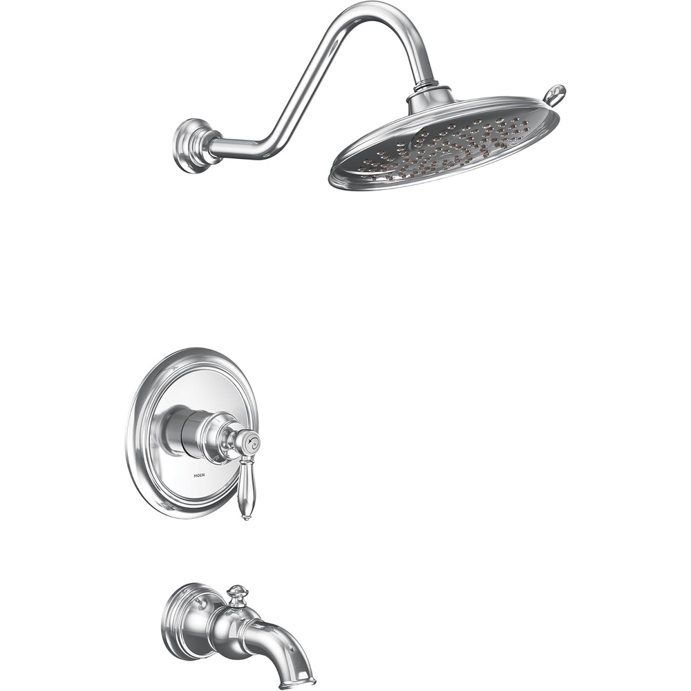 image:imageMoen UTS232104EPNL Weymouth MCORE 2Series 1Handle Tub and Shower Trim Kit Valve Required Polished NickelChrome