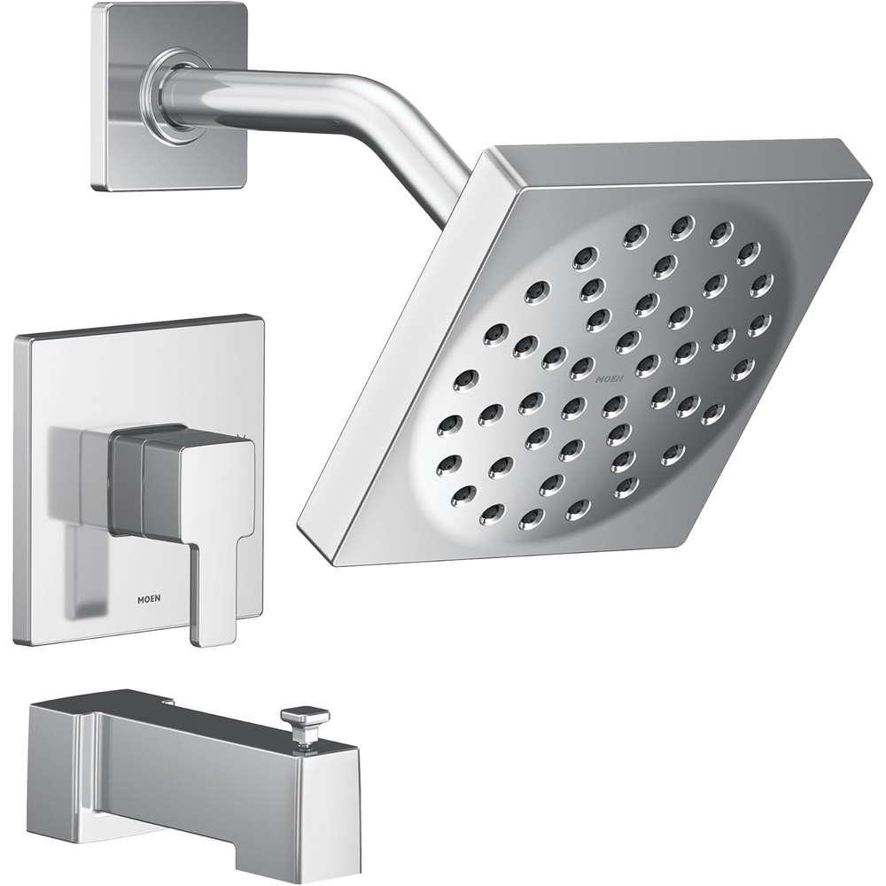 image:imageMoen UTS2713EPBN 90 Degree MCORE 2Series 1Handle Tub and Shower Trim Kit Valve Required Brushed NickelChrome