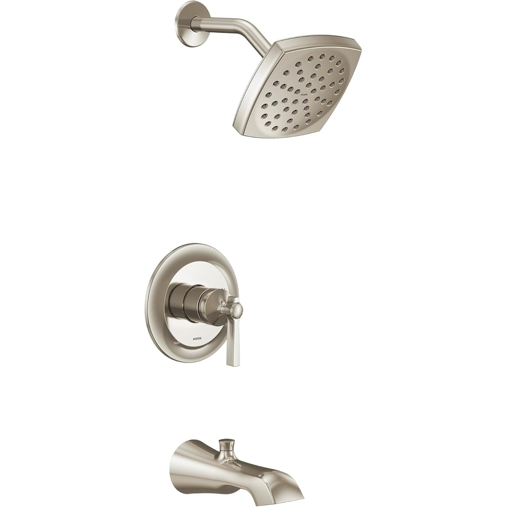 image:imageMoen UTS2913EPBG Flara MCORE 2Series 1Handle Tub and Shower Trim Kit Valve Required Brushed GoldPolished Nickel