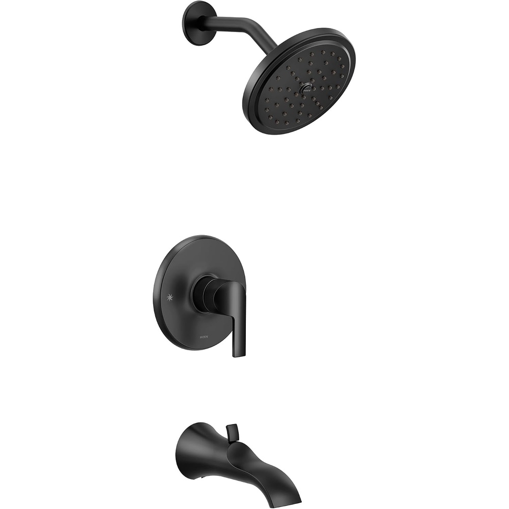 image:imageMoen UTS3203BN Doux MCORE 3Series 1Handle Tub and Shower Trim Kit Valve Required Brushed NickelMatte Black