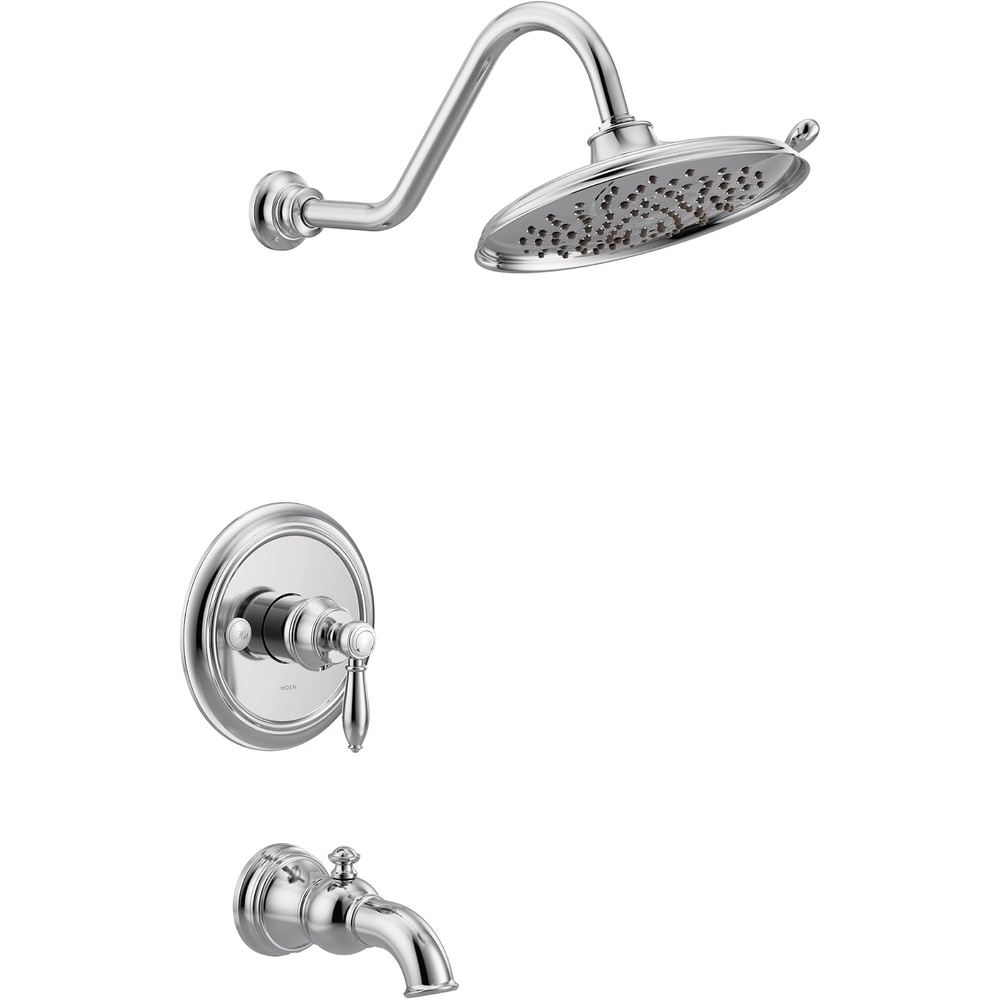 image:imageMoen UTS33103 Weymouth MCORE 3Series 1Handle Tub and Shower Trim Kit Valve Required Chrome