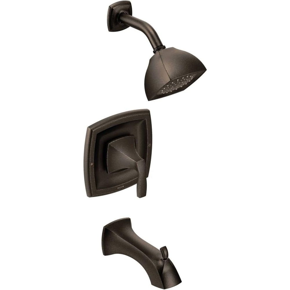 image:imageMoen Voss Oil Rubbed Bronze PosiTemp Pressure Balancing EcoPerformance Tub and Shower Trim Kit Valve Required T2693EPORB