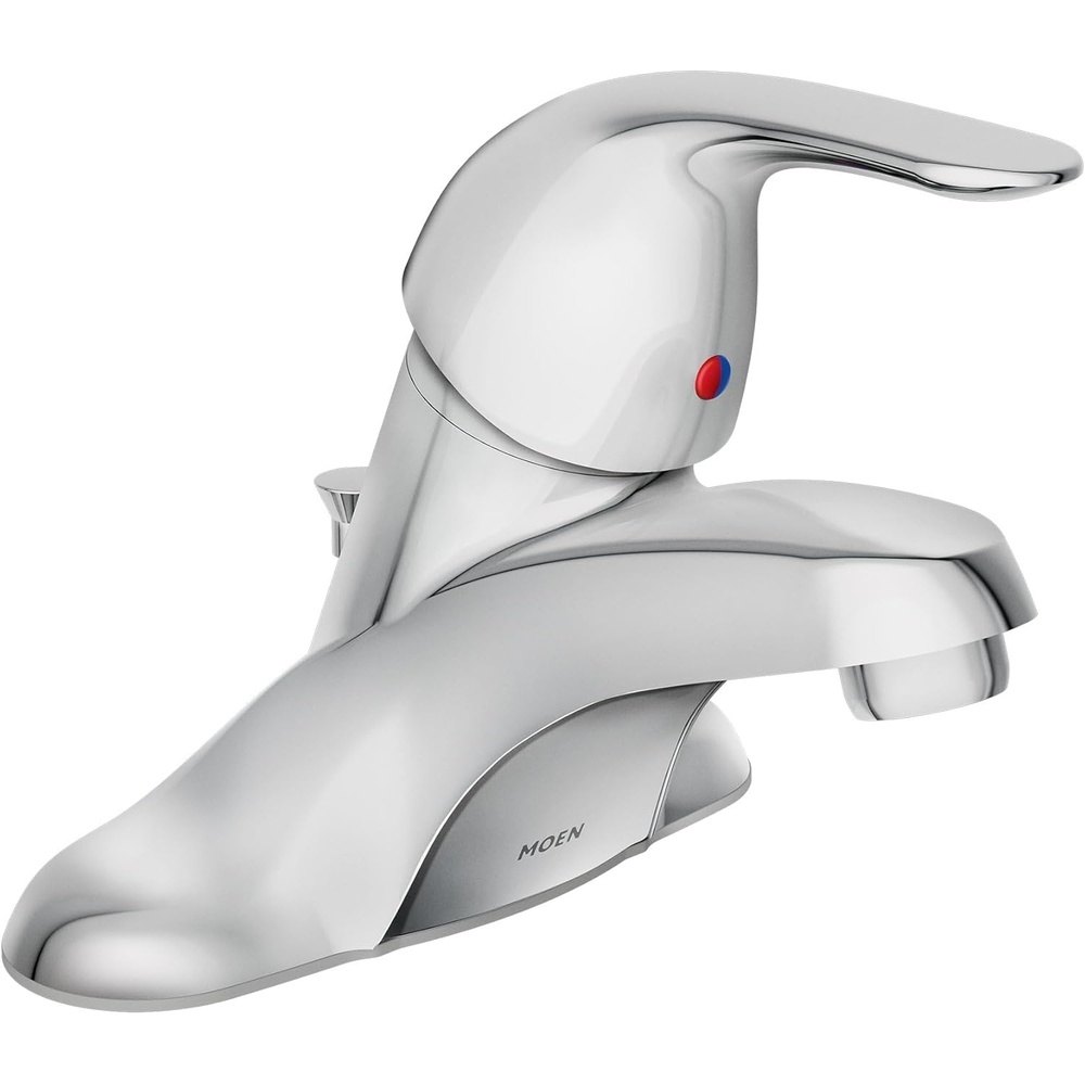 image:imageMoen WS84503 OneHandle Low Arc Bathroom Faucet ChromeChrome