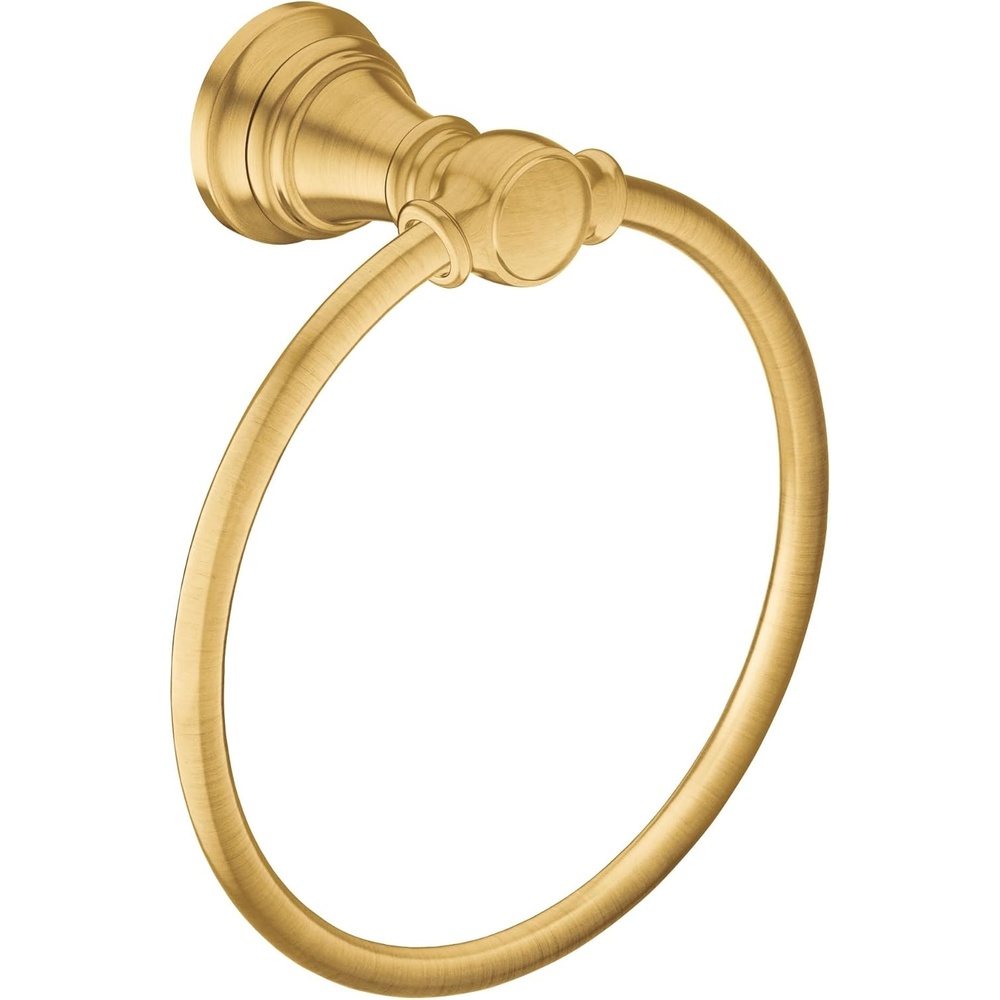image:imageMoen Weymouth Brushed Gold Bathroom Hand Towel Ring YB8486BG