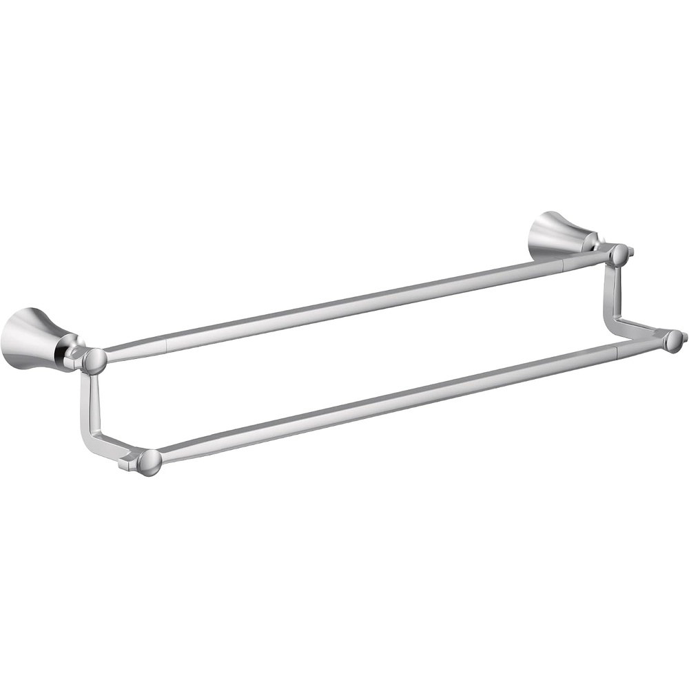 image:imageMoen YB0322CH Flara 24Inch Double Towel Bar ChromeChrome