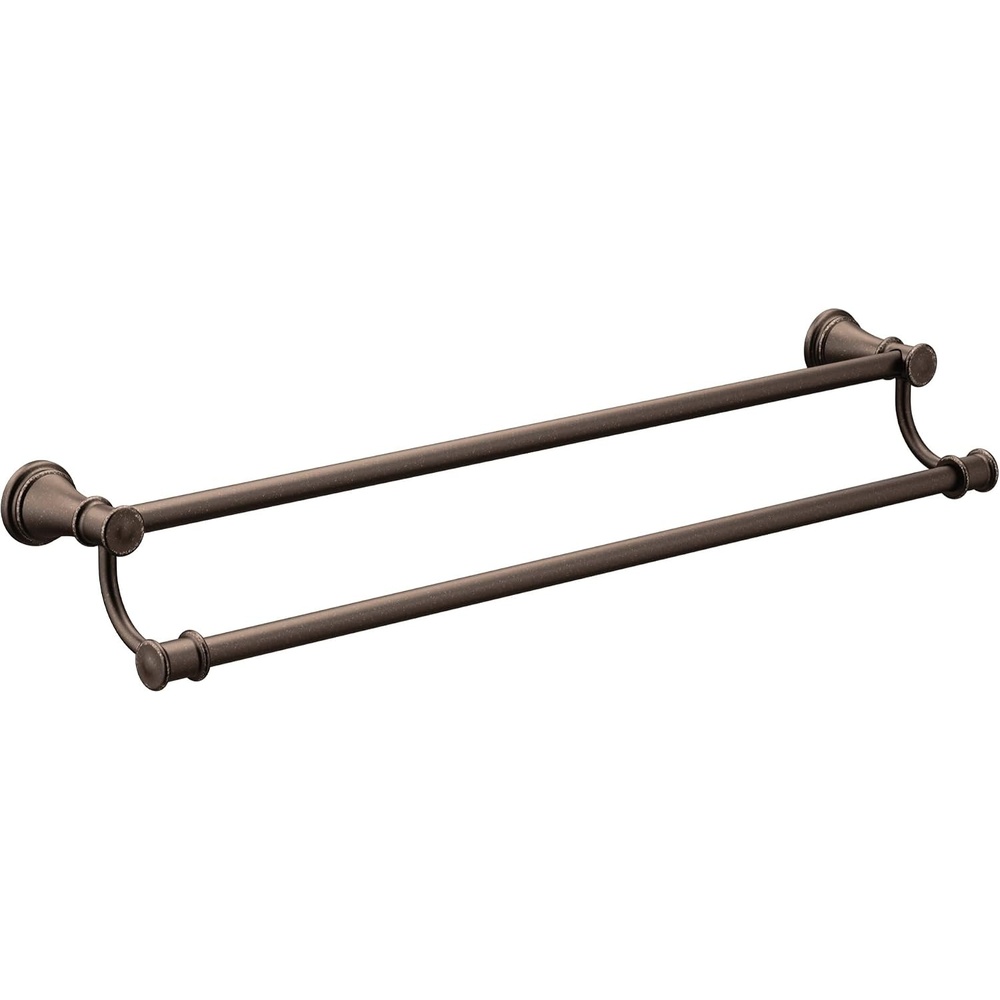 image:imageMoen YB6422ORB Belfield 24 inch Bathroom Double Towel Bar Oil Rubbed BronzeOil Rubbed Bronze