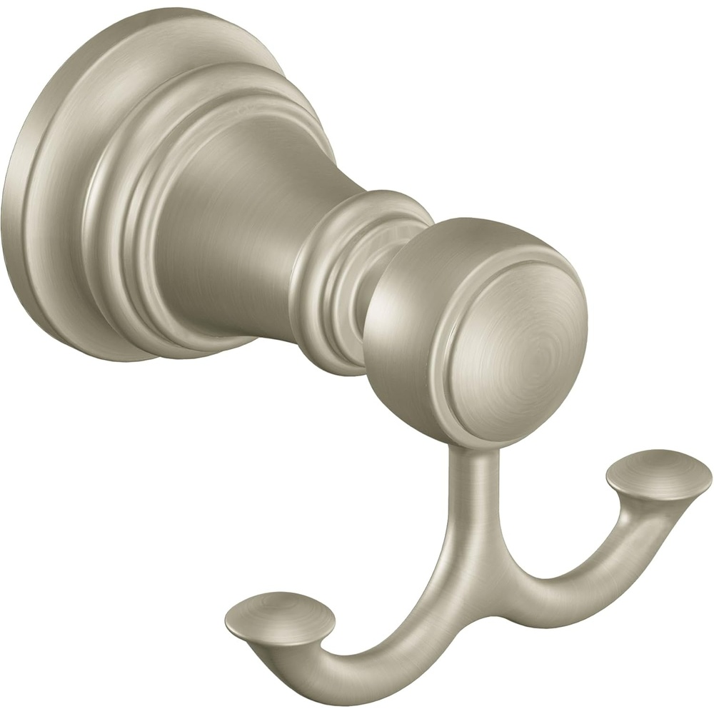image:imageMoen YB8403BG Weymouth Double Robe Hook Brushed GoldBrushed Nickel