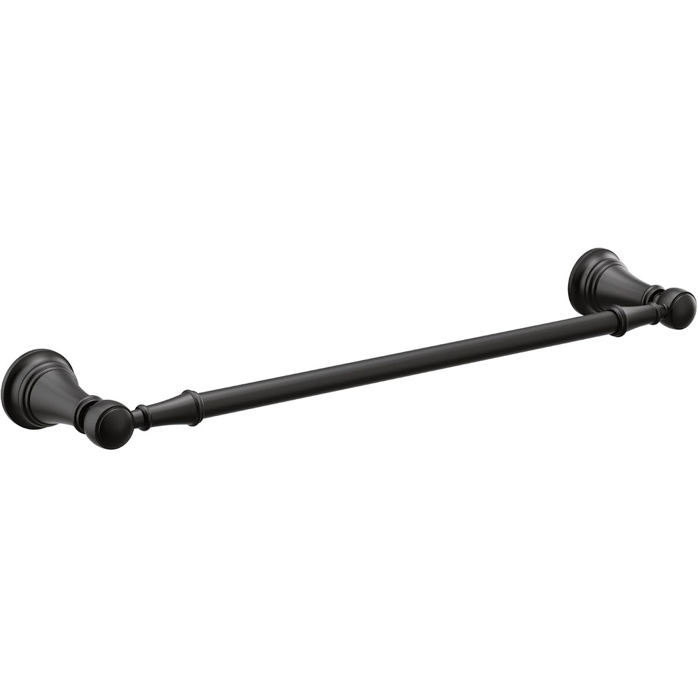 image:imageMoen YB8424BG Weymouth 24Inch Single Towel Bar Brushed GoldMatte Black