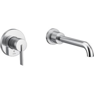 CIA Chrome Single Handle Wall Mount Tub Filler High Flow Tub Faucet with 10″ Spout Reach, WT6221