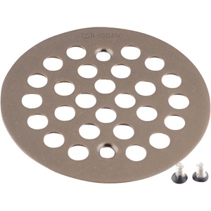 Moen 101664BN 4-1/4-Inch Screw-In Shower Strainer, Brushed Nickel(Oil Rubbed Bronze)