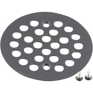 Moen 101664BN 4-1/4-Inch Screw-In Shower Strainer, Brushed Nickel(Wrought Iron)