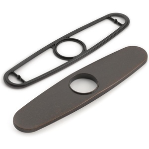 Moen 141002 Kitchen Faucet Escutcheon Deckplate for 3-Hole Installation, Chrome(Oil Rubbed Bronze)