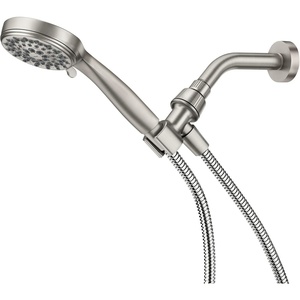 Moen 20091SRN 5-Setting Hand Held Brushed Nickel Spot Resist Shower Head, 2.5 GPM((Pack of 1))