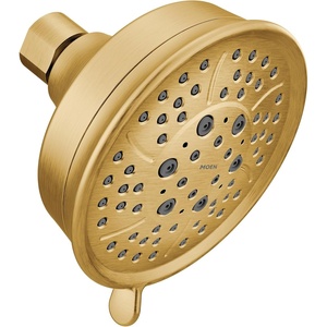 Moen 3638BG Showering Acc-Core Four-Function 4-3/8″ Diameter Spray Head Standard, Brushed Gold