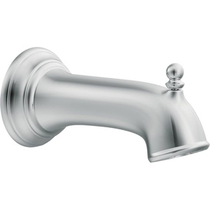 Moen 3857 Brantford Tub Spout with Lift Diverter, Slip Fit 1/2-Inch CC Connection, Chrome, Replacement Tub Spout for Shower and Bathtub