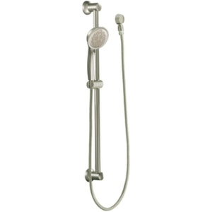 Moen 3863EPBN Envi Eco-Performance Handheld Shower with 30″ Slide Bar, Brushed Nickel(Brushed Nickel)