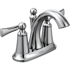 Moen 4505 Chrome Two-Handle Bathroom Faucet, 5.50 x 8.13 x 10.13 inches(Chrome)