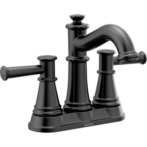 Moen 6401BL Belfield Two-Handle Centerset Bathroom Faucet