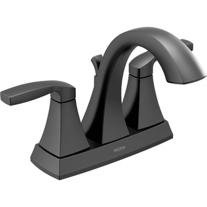 Moen 6901BL Voss Two-Handle Centerset Bathroom Faucet