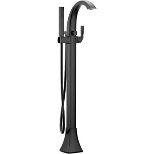 Moen 695BL Voss One-Handle Freestanding Floor Mount Tub Filler with Handshower