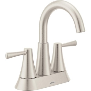 Moen 84023SRN Ronan 2-Handle Widespread Bathroom Faucet, BN | Bathroom sink faucet, widespread 2-handle design, valve included, spot resist finish, modern style(Brushed Nickel)