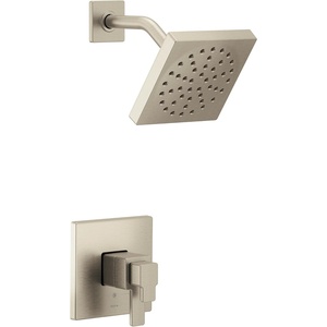 Moen 90 Degree Chrome M-CORE 4-Series Thermostatic Tub and Shower Trim, Valve Required, UTS4713EP(Brushed Nickel)