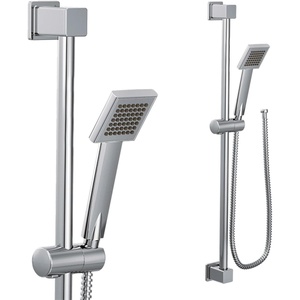Moen 90 Degree Chrome Modern Eco-Performance Handshower Handheld Shower with 30-Inch Slide Bar and 69-Inch Metal Hose, S3879EP(Chrome)