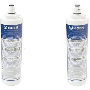 Moen 9601 ChoiceFlo Replacement Water Filter Compatible with Moen Sip Filtered Kitchen Faucets(2)