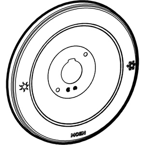 Moen 97577 Monticello Escutcheon for Moentrol Showering valve, Chrome