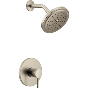 Moen Align Brushed Gold M-CORE 3-Series Shower Trim Kit with Wide Showerhead and Lever Handle, Valve Required, UT3292BG(Brushed Nickel)