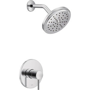 Moen Align Brushed Gold M-CORE 3-Series Shower Trim Kit with Wide Showerhead and Lever Handle, Valve Required, UT3292BG(Chrome)