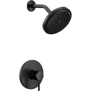 Moen Align Brushed Gold M-CORE 3-Series Shower Trim Kit with Wide Showerhead and Lever Handle, Valve Required, UT3292BG(Matte Black)