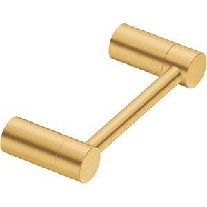 Moen Align Brushed Gold Pivoting Wall Mounted Modern Toilet Paper Holder for Bathroom, YB0408BG