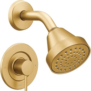 Moen Align Brushed Gold Posi-Temp Pressure Balancing Eco-Performance Modern Shower Trim Kit, Valve Required, T2192EPBG(Brushed Gold)
