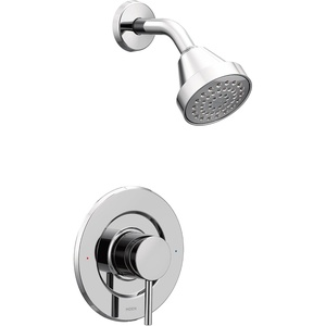 Moen Align Brushed Gold Posi-Temp Pressure Balancing Eco-Performance Modern Shower Trim Kit, Valve Required, T2192EPBG(Chrome)