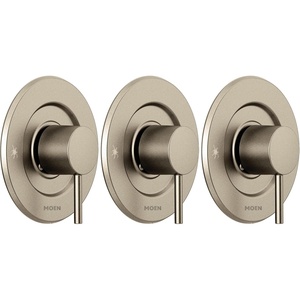 Moen Align Chrome Moentrol Volume Control Modern Shower Faucet Lever Handle, Valve Required, T3291(Brushed Nickel)