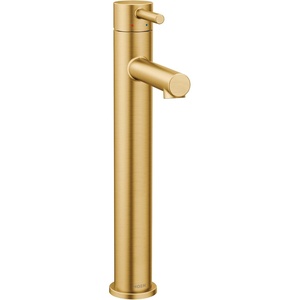 Moen Align Chrome One-Handle Single Hole Modern Vessel Sink Bathroom Faucet, 6192(Brushed Gold)