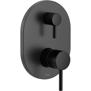Moen Align M-CORE 3-Series 2-Handle Shower Faucet Trim Kit, Valve Required, Tub and Shower Trim with Lever Handles, Brushed Nickel, UT3290BN(Matte Black)