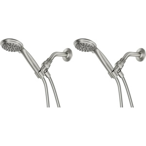Moen Attune Shower Head with Handheld Sprayer, 6 Handheld Shower Head Spray Settings, Spot Resist Brushed Nickel Finish, 218H0SRN((Pack of 2))