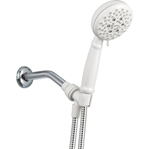 Moen Banbury Glacier White 5-Spray Handshower, High-Pressure Handheld Bathroom Shower Head, 23046W