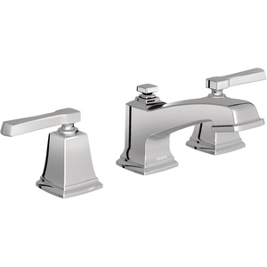 Moen Boardwalk Two-Handle High Arc Widespread Bathroom Sink Faucet for 3-Hole Setups with Valve Included, Mediterranean Bronze, TV6220BRB(Chrome)