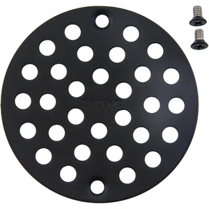 Moen Brushed Gold 4-Inch Screw-In Shower Strainer Drain Cover, 102763BG(Wrought Iron)