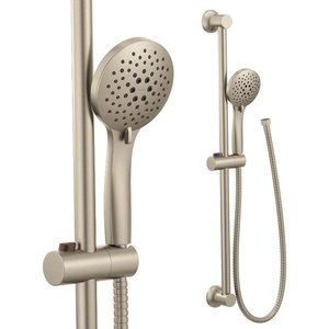 Moen Brushed Nickel Eco-Performance 5-Function Handheld Removable Shower Head, Adjustable 30-Inch Slide Bar and 69-Inch Long Hose, 3558EPBN(Brushed Nickel)